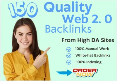 build 150 Quality Web 2.0 Backlinks to Boost Your Website