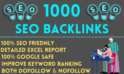 Provide 1000 High Quality SEO Contextual Backlinks for rank your website