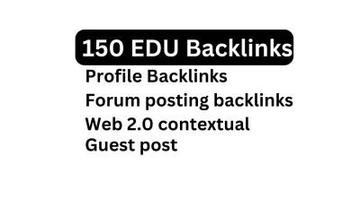 150 .EDU backlinks manual create increase your business