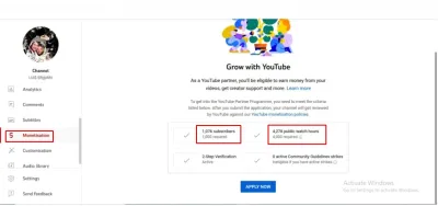 I will help you reach 4000+ watch hours and 1000+ subs