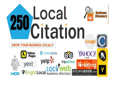 Build 250 local citations and directory submission backlinks