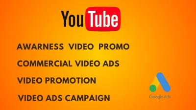 do organic YouTube video ads, commercial ads using Google ads