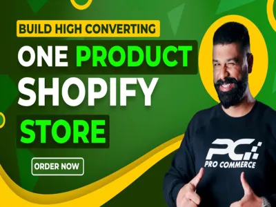 I will build one product shopify dropshipping store