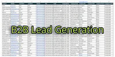 do targeted b2b lead generation, linkedIn leads, and email list building