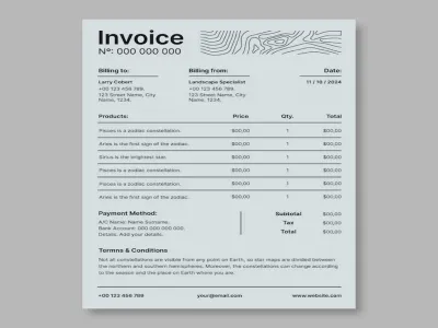 Create and Design Professional Receipts and Invoices for Your Business or Brand