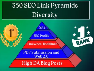 I Will Provide 350 Link Pyramids Diversity Upto 60, 70, 80, 90 DA