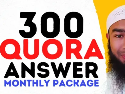 I will Do monthly 300 Quora Answers Package