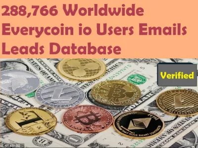 Give You 288,766 Worldwide Everycoin io Users Emails Leads Database