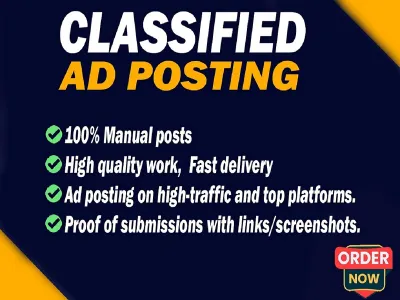 I Will Provide 100 Classified Ad Posting to Boost Your Business