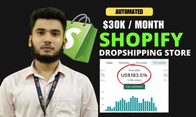 build an automated shopify dropshipping store, shopify store design, redesign