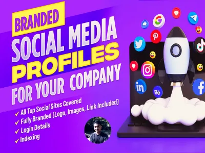 Branded 250 Social Media Profiles For Your Company - Profile Backlinks