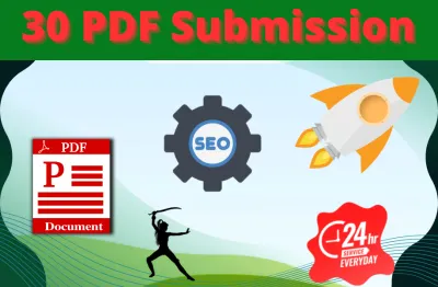 submit 30 PDF manually on high authority doc sharing sites