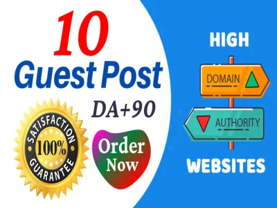 Publish Guest Post On 10 Websites DA 95, PA 80 With Google Indexing