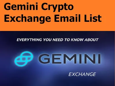 PROVIDE You 1 Million Verified And Updated Gemini Users Email Leads Database