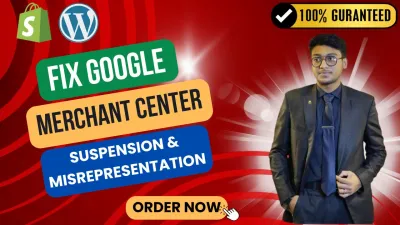 fix google merchant center issues, suspension and misrepresentation