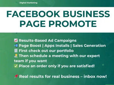 Facebook Page Promotion | Sales Campaign | FB Ads Expert | Business Growth | Targeted Ads