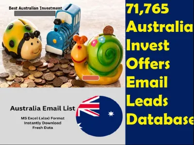 Provide You 71,765 Australia Investment Offers Email Leads Database