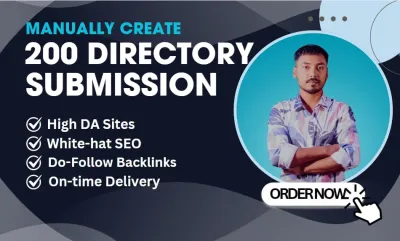 I Will Build Manually 200 Directory Submission SEO Backlinks