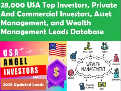 28,000 USA Top Investors, Private And Commercial Investors and Asset Management Leads