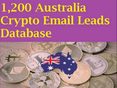 Give You 1,200 Australia Crypto Users Email Leads Database