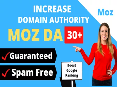 I will Increase your website Domain Authority DA 30 plus