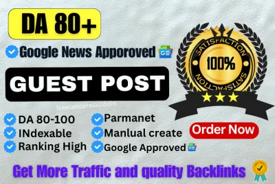 Google News approved 35 Guest Posting Backlinks On High Authority Permanent Backlinks