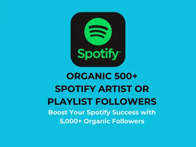 Organic 5000+ Spotify Artist or Playlist Followers – 100% Real & Lifetime Guaranteed