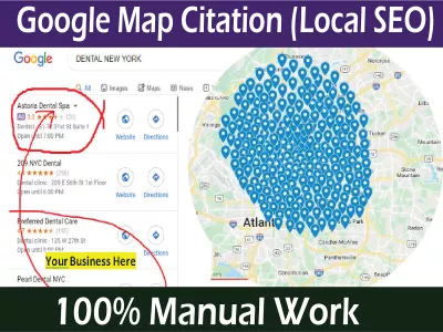 1200 Google Maps citation manual work with your Business promote by local SEO service