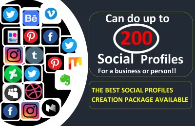 Branded 250 Social Media Profiles For Your Company - Profile Backlinks