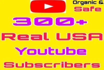 300+ Real USA Subscribers For Your YouTube channel