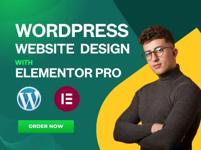 create responsive wordpress website design with elementor pro