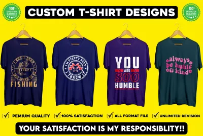 I will do custom unique vintage graphic tshirt design
