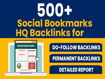 500 HQ Social Bookmarks for your site ranking improvement