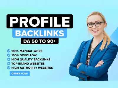 I will build high authority profile backlinks manually for SEO