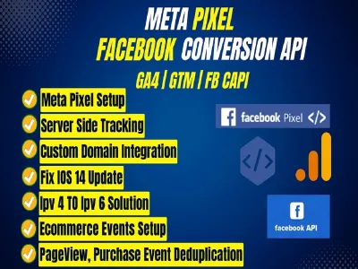 setup meta pixel facebook conversion api GTM GA4 GAds Tracking