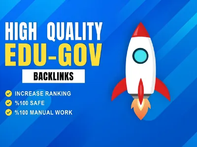 Manually Build High DA Premium 70 EDU & GOV High Quality SEO Backlinks Service