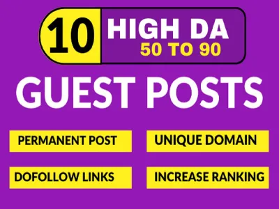I will do 5 guest post with unique articles whitehat backlinks