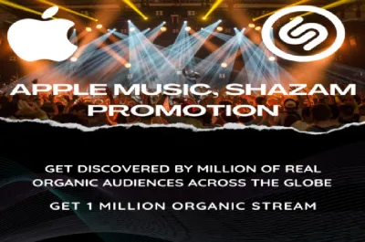 promote your apple music/shazam to active audience organic apple music promotion