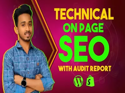 do technical SEO and on page SEO for your website