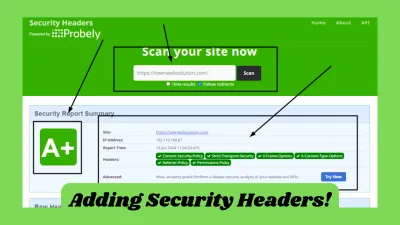 add https security headers and remove malware from your website