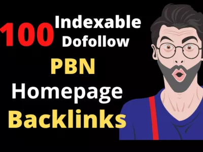 Create 100 High DA PA TF CF HomePage PBN Dofollow Backlinks