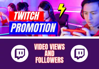 1000 VIDEO VIEWS 100 FOLLOWERS | ORGANIC TWITCH CHANNEL PROMOTION