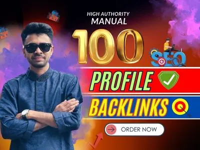 create 100 profile backlinks for organic growth