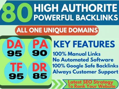 I Will Build High Quality Permanent Manual Unique Domain SEO Backlinks