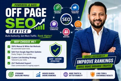 provide Off-page SEO Link Building to boost your Google Ranking