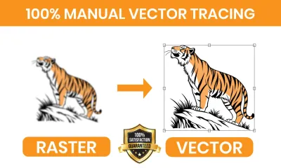 do vector tracing logo to vector, image to vector redraw redesign