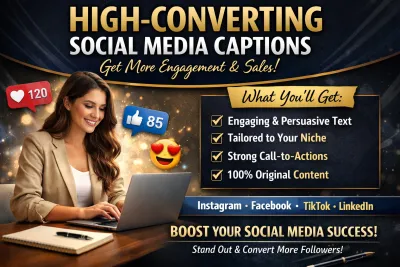 Write High-Converting Social Media Captions for Your Business”