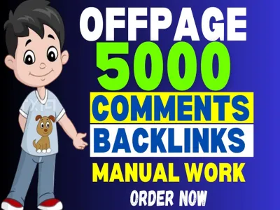 I will do 5000 high quality dofollow manual blog comments backlinks