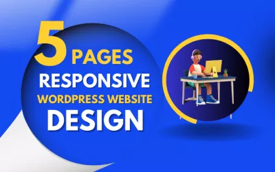 build 5 pages modern responsive WordPress website