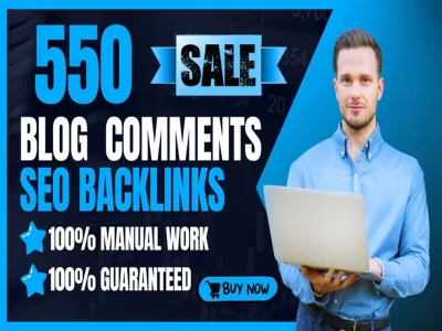 I will create 550 dofollow blog comments backlinks high da